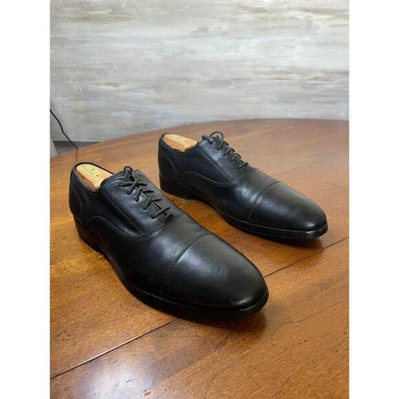 Cole Haan Men's Hawthorne Cap Toe Oxford Size 12 Black - Picture 1 of 6
